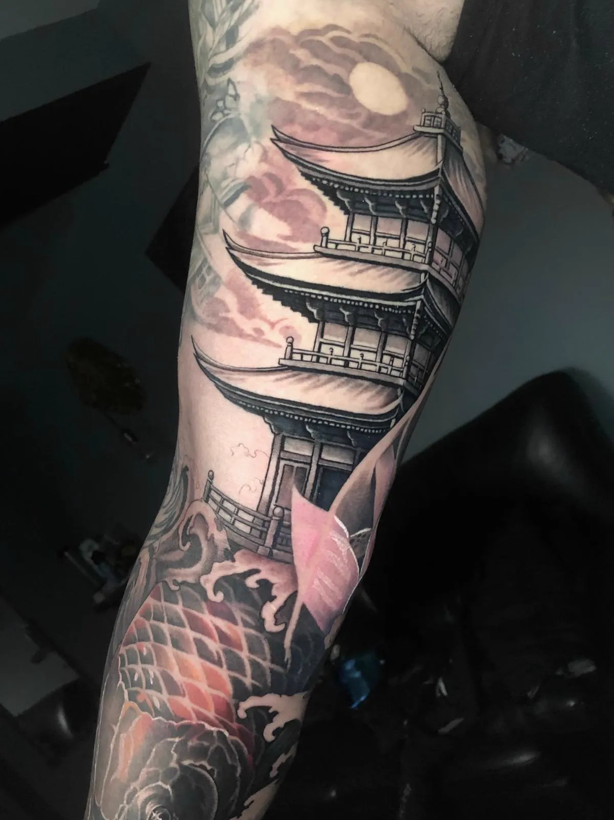 Tattoo van Dante Ink, vers gezet