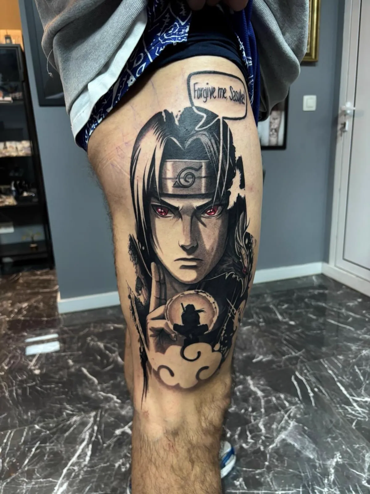 Tattoo van Dante Ink, vers gezet