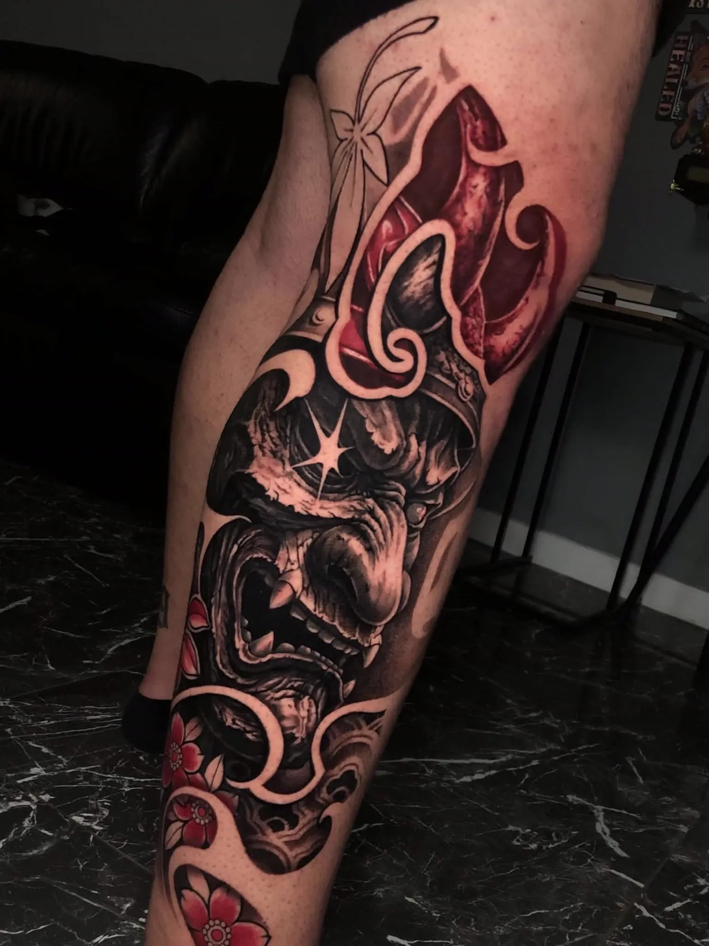 Tattoo van Dante Ink, vers gezet